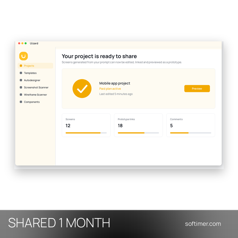 Uizard Premium - 1 mese - ACCOUNT condiviso