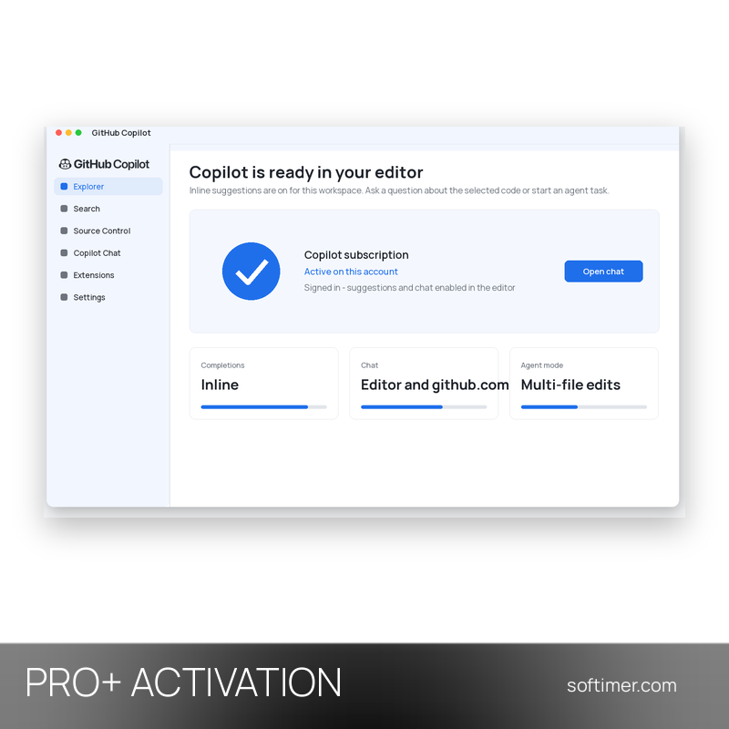 GitHub Copilot Pro+ - 1 Month ACTIVATION on your account - Web / Windows / Mac / Linux