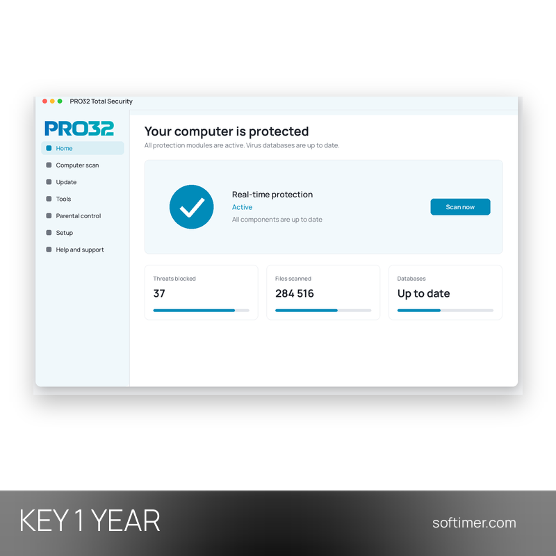 PRO32 Total Security - 1 Year License KEY - Windows