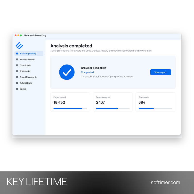 Hetman Internet Spy Home Edition 4.3 - Лицензионный ключ - Бессрочно - Windows