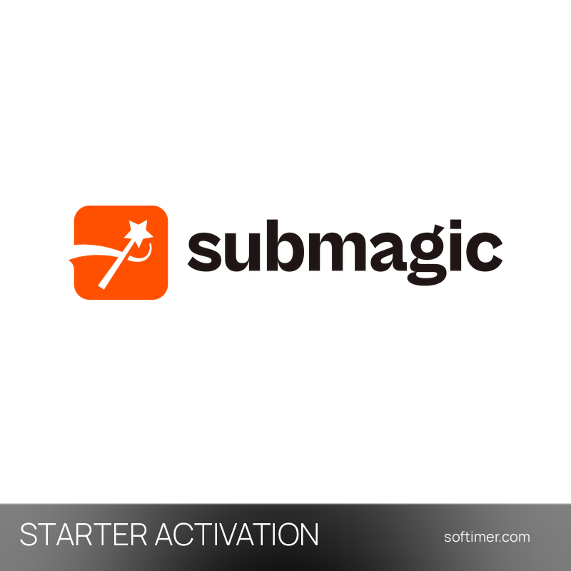 Submagic Starter - 1 Month ACTIVATION on your account - Web