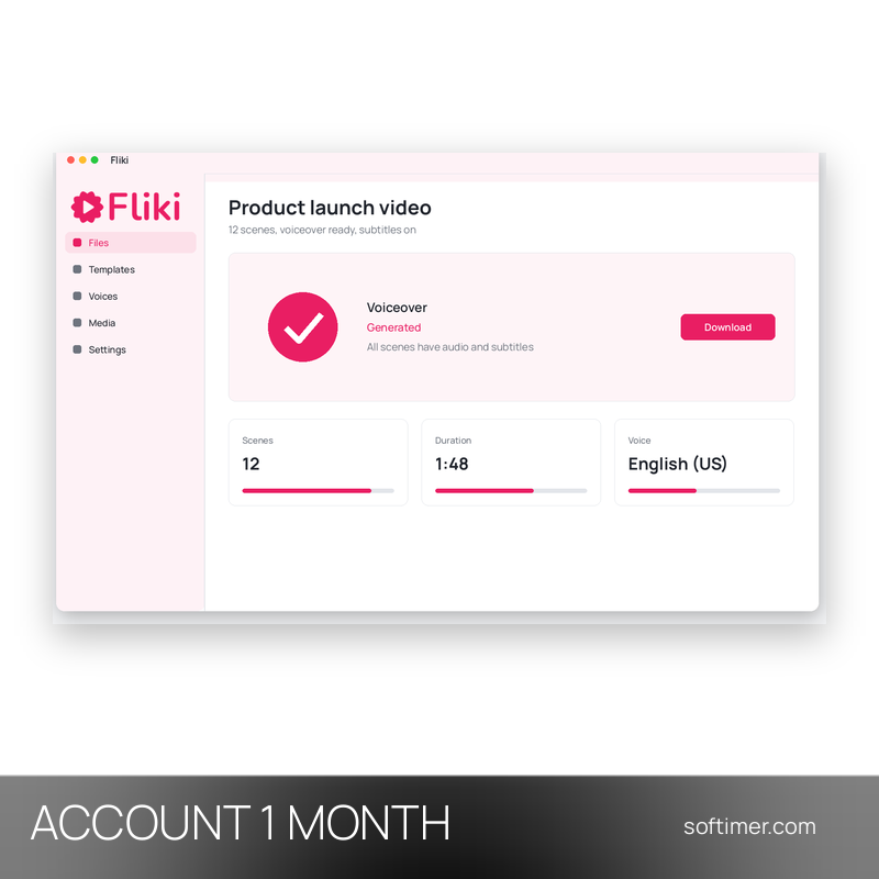 Fliki Standard - 1 mois - ACCOUNT