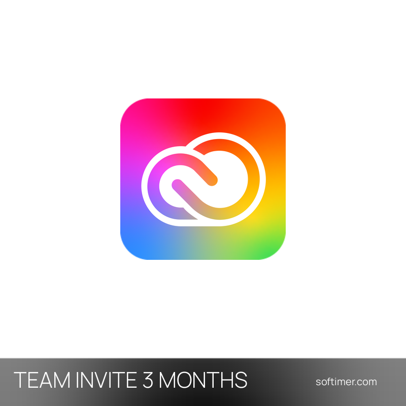 Adobe Creative Cloud Pro - TEAM-EINLADUNG 3 Monate / 2 Geräte - Android / iOS / Mac / Windows
