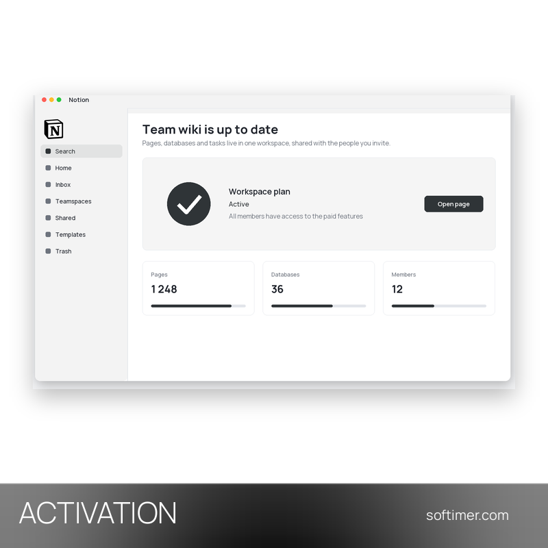 Notion Business - ATTIVAZIONE 1 anno - Multipiattaforma