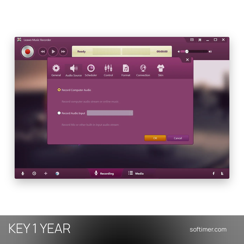 Leawo Music Recorder - CHIAVE di licenza 1 anno - Windows
