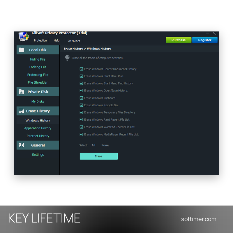 GiliSoft Privacy Protector 2026 - Lifetime License KEY - Windows