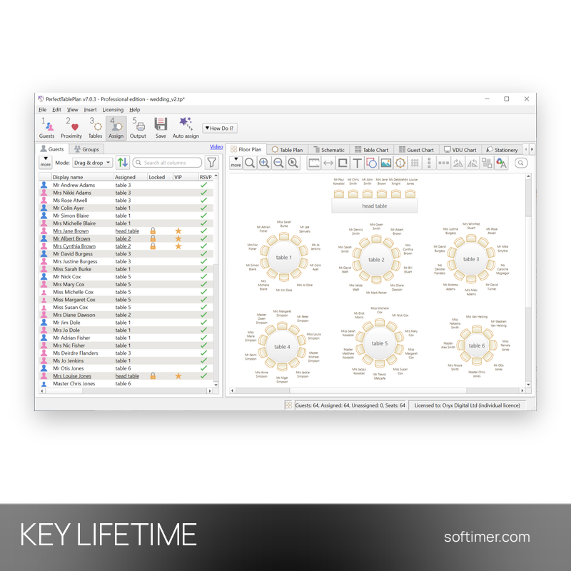 PerfectTablePlan 7 - Lizenzschlüssel - Lifetime - Windows