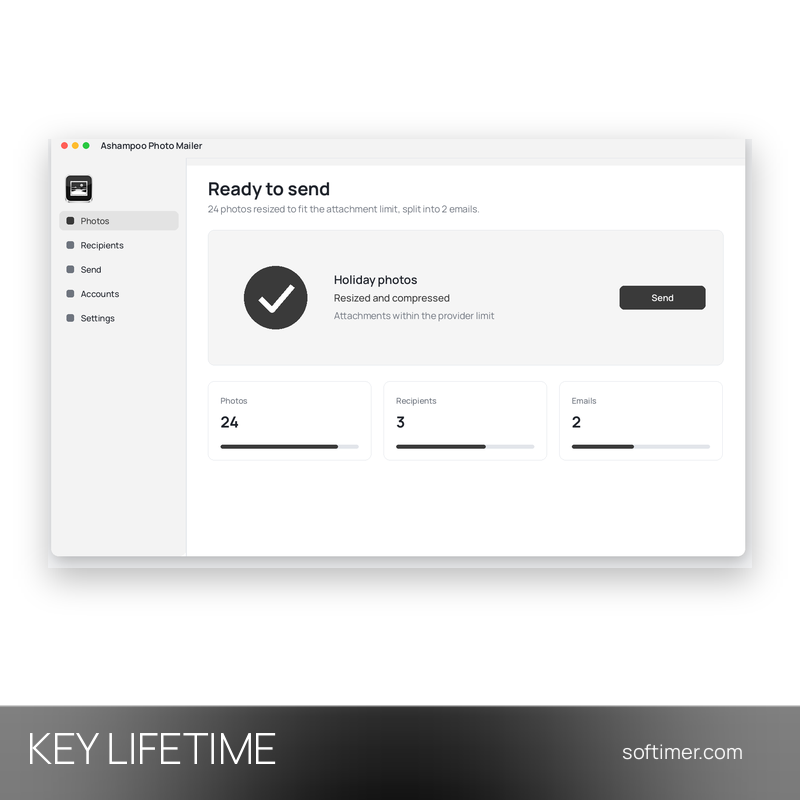 Ashampoo Photo Mailer - Lifetime License KEY - Windows