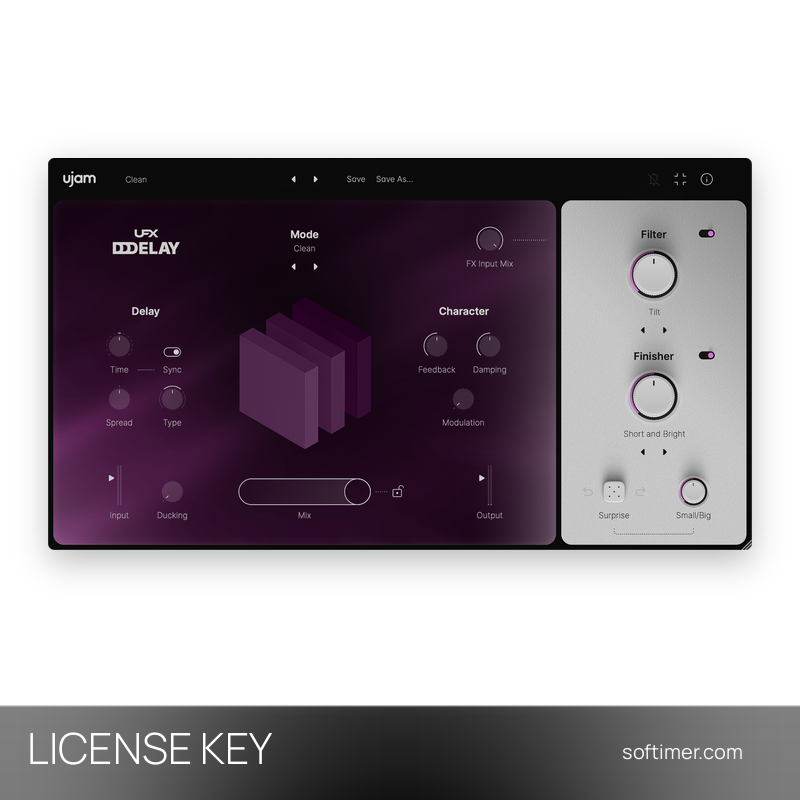 UJAM UFX Delay - Лицензионный ключ - Mac / Windows