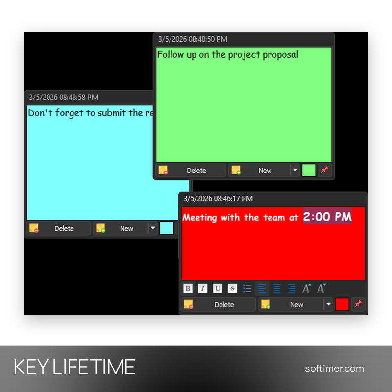 Vov Sticky Notes 8.6 - CHIAVE di licenza - A vita - Windows