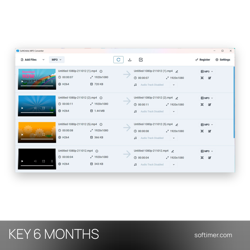 SoftOrbits MP3 Converter 1.3 - CLÉ de licence 6 mois - Windows