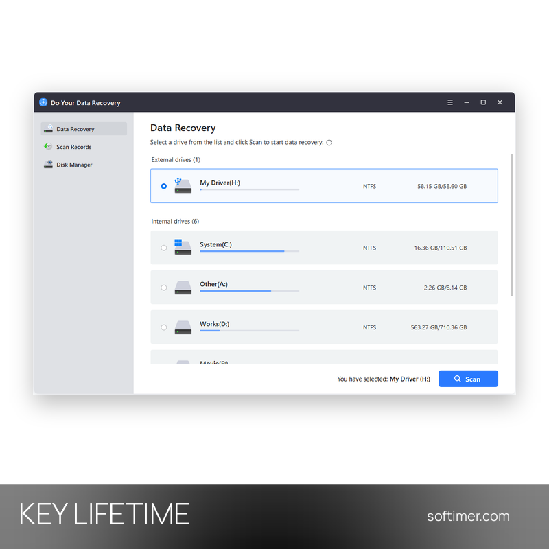 Do Your Data Recovery Pro 8.3 - Lizenzschlüssel - Lifetime - Windows