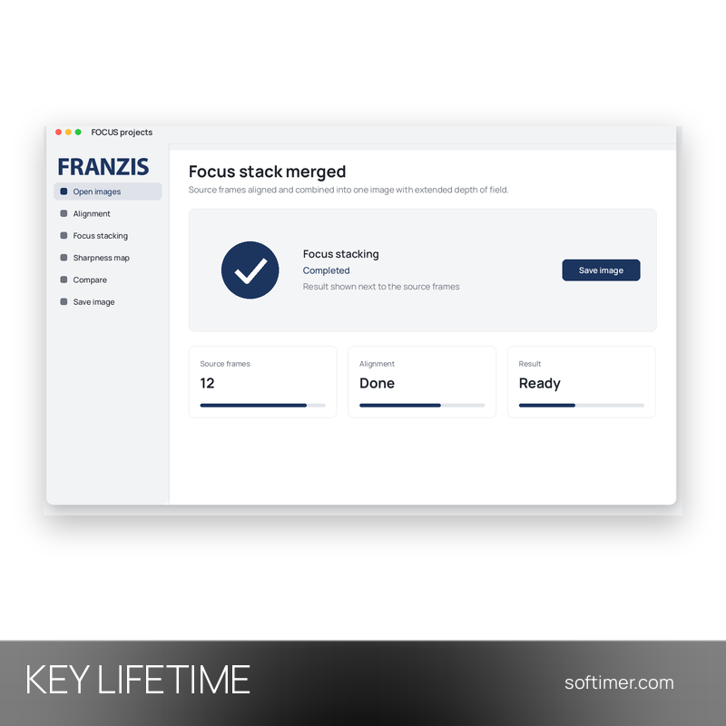 Franzis FOCUS projects 4 - Lifetime License KEY - Windows