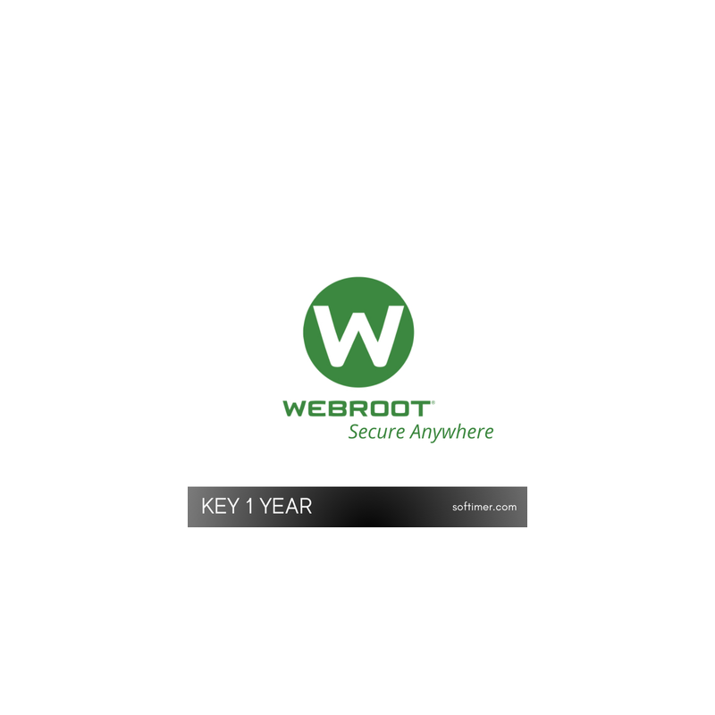 Webroot Secure Anywhere key 1 PC - 1 an