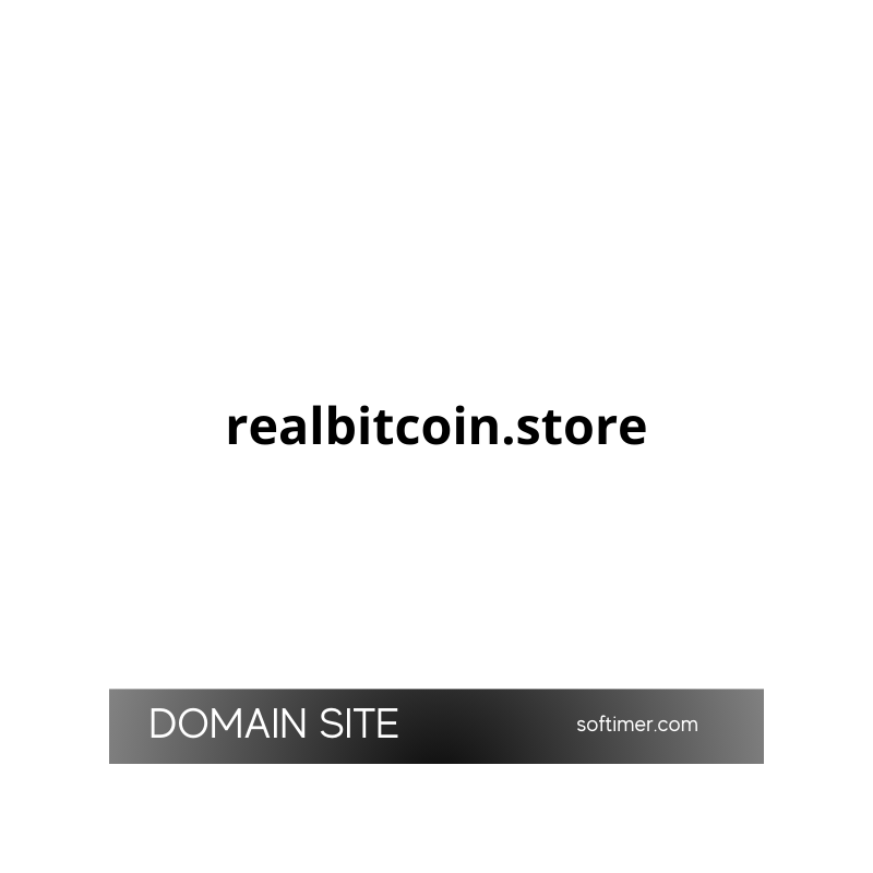REALBITCOIN.STORE - Dominio disponibile