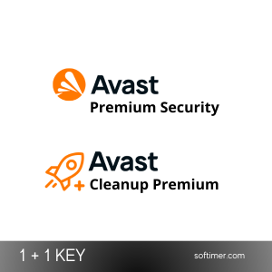 AVAST PREMIUM SÉCURITÉ + AVAST CLEANUP PREMIUM 1+1 CLÉ