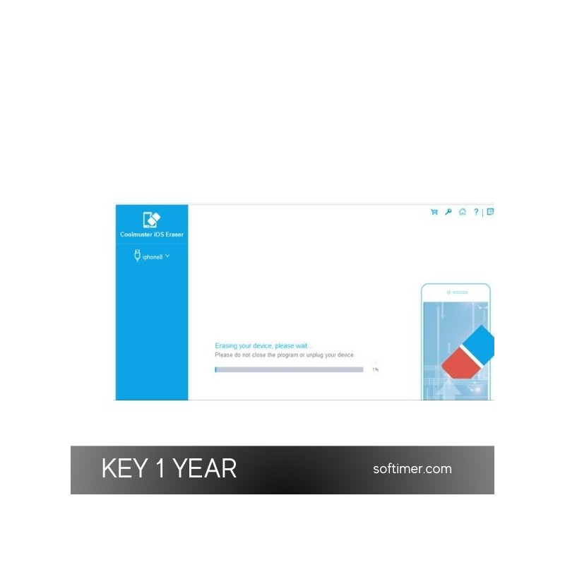 Coolmuster iOS Eraser License Key 1 YEAR