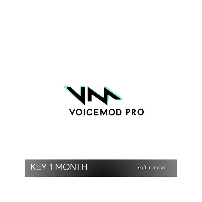 Voicemod PRO - CLÉ de licence de 1 mois