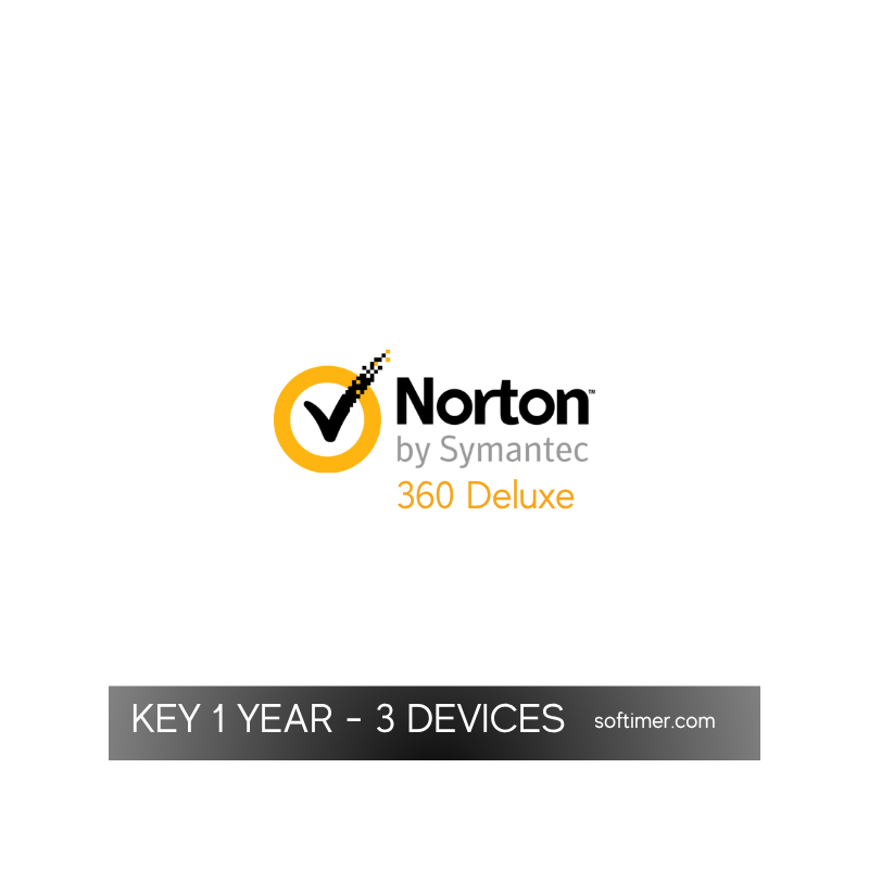 Norton 360 Deluxe - 3 dispositivi / 1 anno (chiave globale)