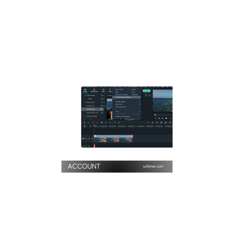 Wondershare Filmora 13 e 14 per l'accesso all'account Windows