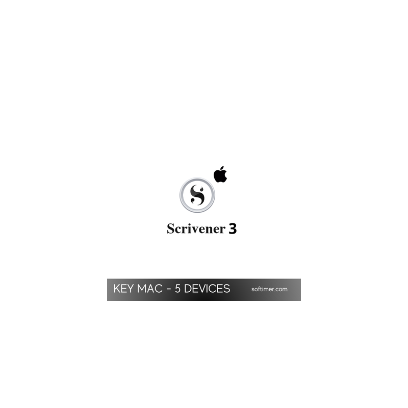 Licence Scrivener 3 Standard pour Mac - 5 appareils