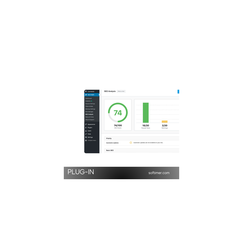 Plugin Rank Math Pro - Licenza originale di 1 anno per WordPress
