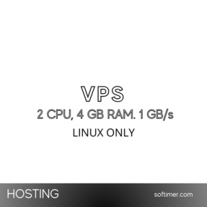 Mensile VPS Linux Server 2 vCPU 4 GB RAM 1 Gbps