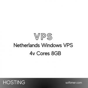 Netherlands Windows VPS Hosting Monthly Plan 4 vCores 8 GB RAM 70 GB NVMe