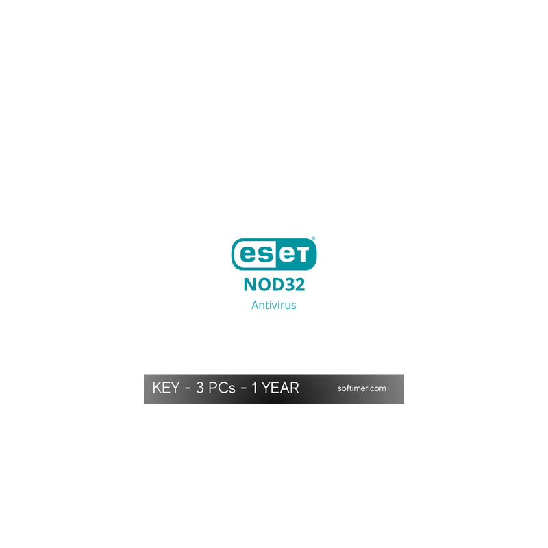 ESET NOD32 Antivirus - CHIAVE di licenza per 3 PC e 1 anno