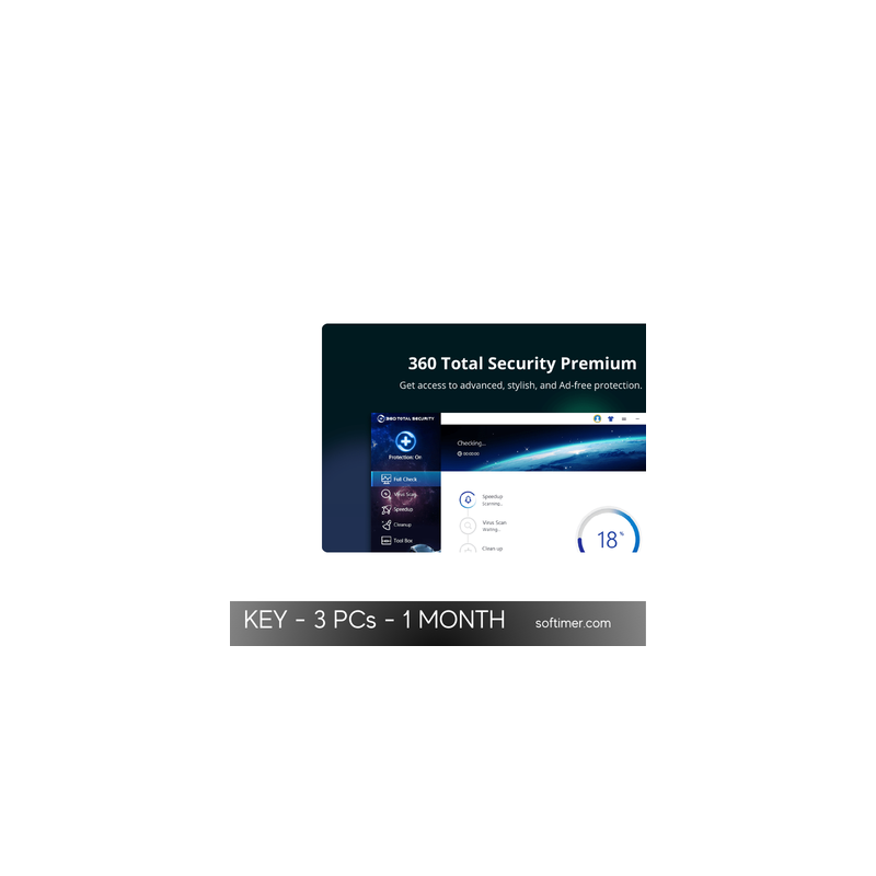 360 Total Security Premium – 3 PC 1 Monat Lizenzschlüssel