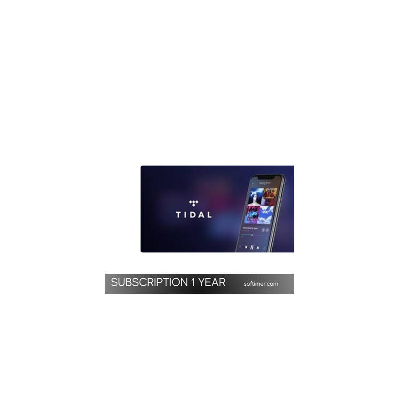 Abonnement Tidal Premium 1 an