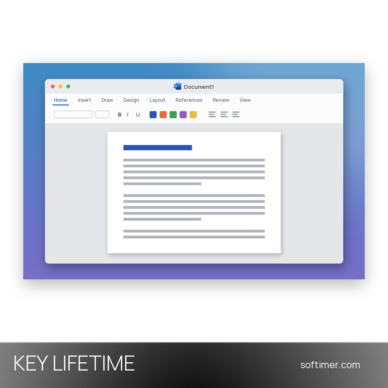 Office 2021 Home & Business для Mac - Лицензионный ключ - Бессрочно