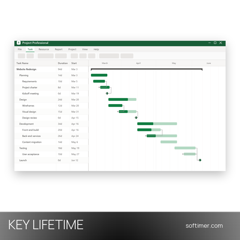 Microsoft Project Professional 2021 - Lizenzschlüssel - Windows