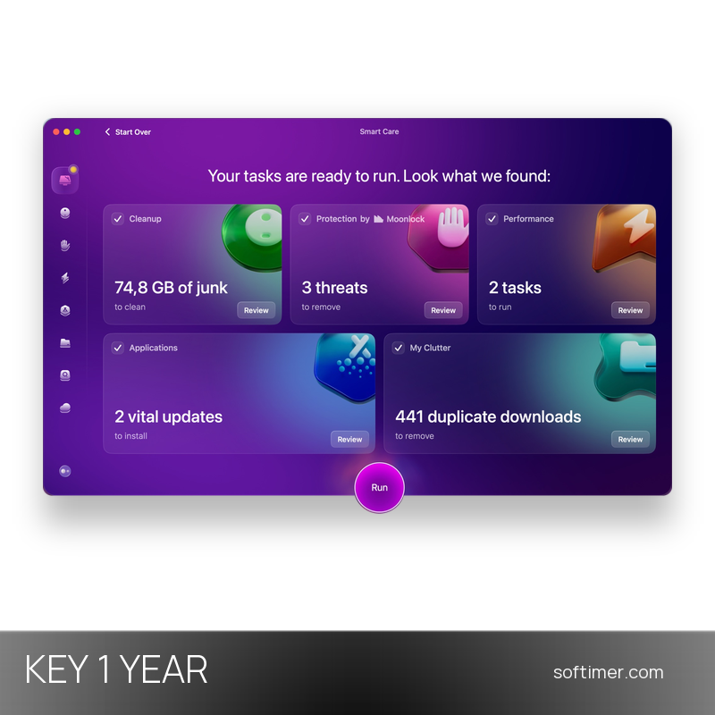 CleanMyMac Plus - Lizenzschlüssel 1 Jahr - Mac