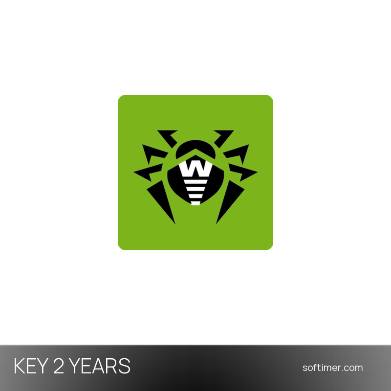 Dr.Web Security Space 2 Anni - 1 PC + 1 Mobile - CHIAVE di licenza