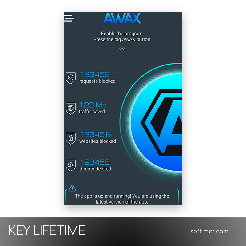 AWAX Ad Blocker - CLÉ de licence - À vie - Android / iOS