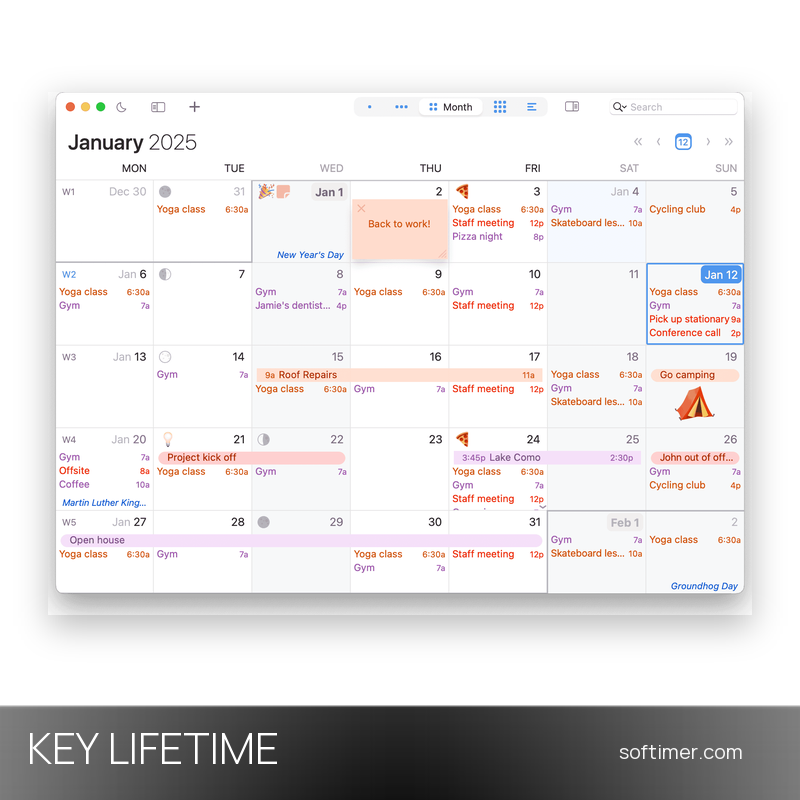 BusyCal - CHIAVE di licenza - A vita - Mac