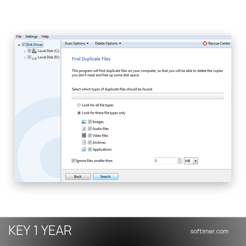 Auslogics Duplicate File Finder Pro - 1 Year License KEY - Windows