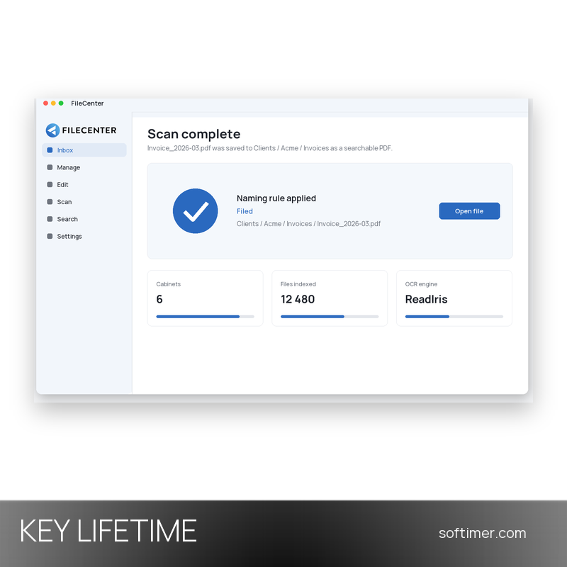 FileCenter Pro Plus 12 - Lizenzschlüssel - Lifetime - Windows