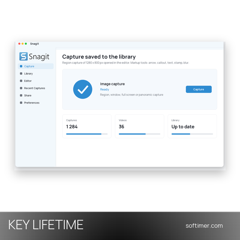 TechSmith Snagit 13 - Lizenzschlüssel - Lifetime - Windows