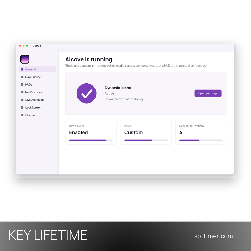 Alcove - 3 Macs / Lifetime License KEY - Mac