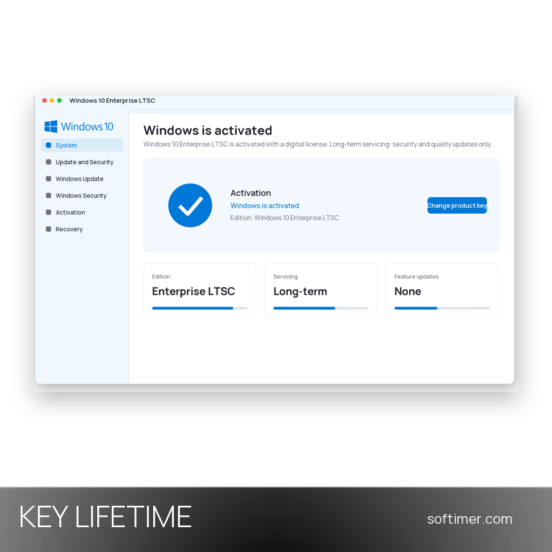 Windows 10 Enterprise LTSC 2021 - Лицензионный ключ - Бессрочно - Windows