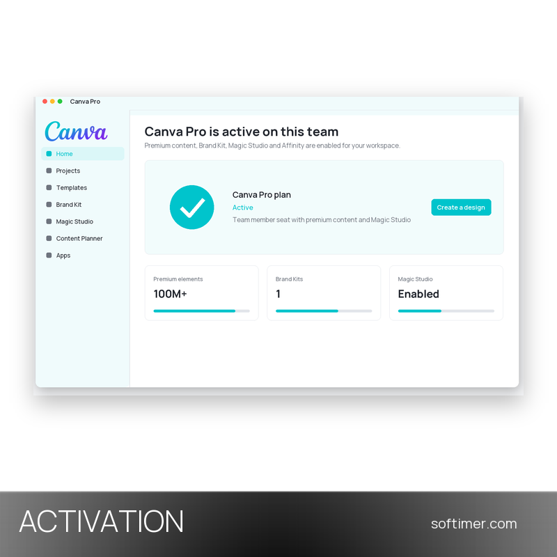 Canva Pro - АКТИВАЦИЯ на вашем аккаунте на 1 месяц - Кроссплатформенная