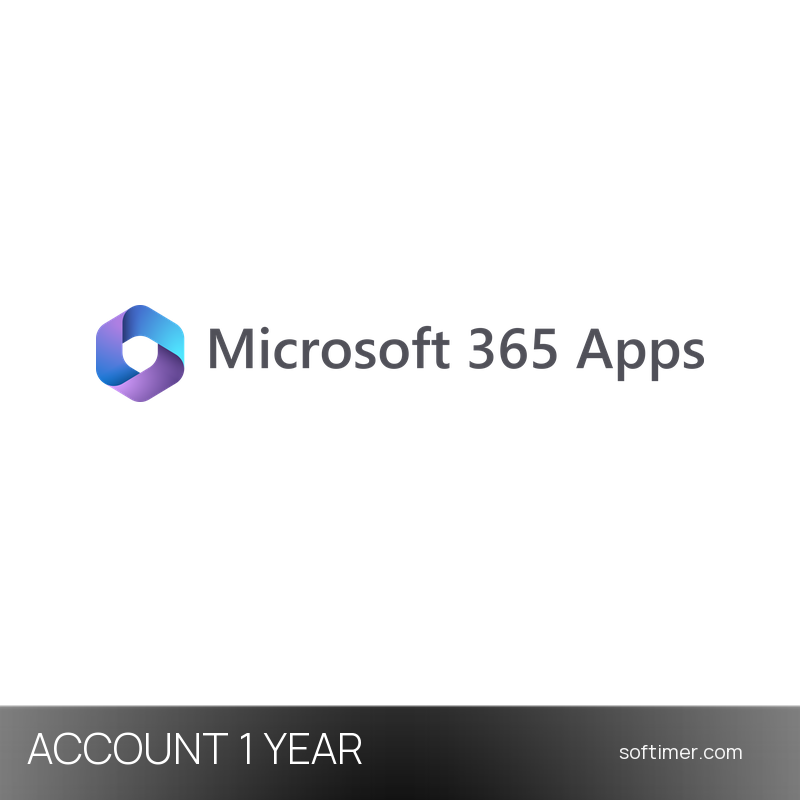 Microsoft 365 Apps Pro Plus - 5 Devices / 1 Year - ACCOUNT