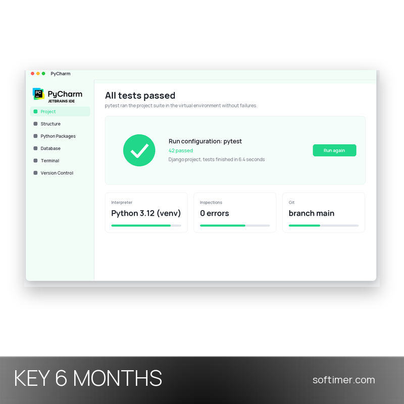 PyCharm Professional - CHIAVE di licenza 6 mesi - Windows / Mac / Linux