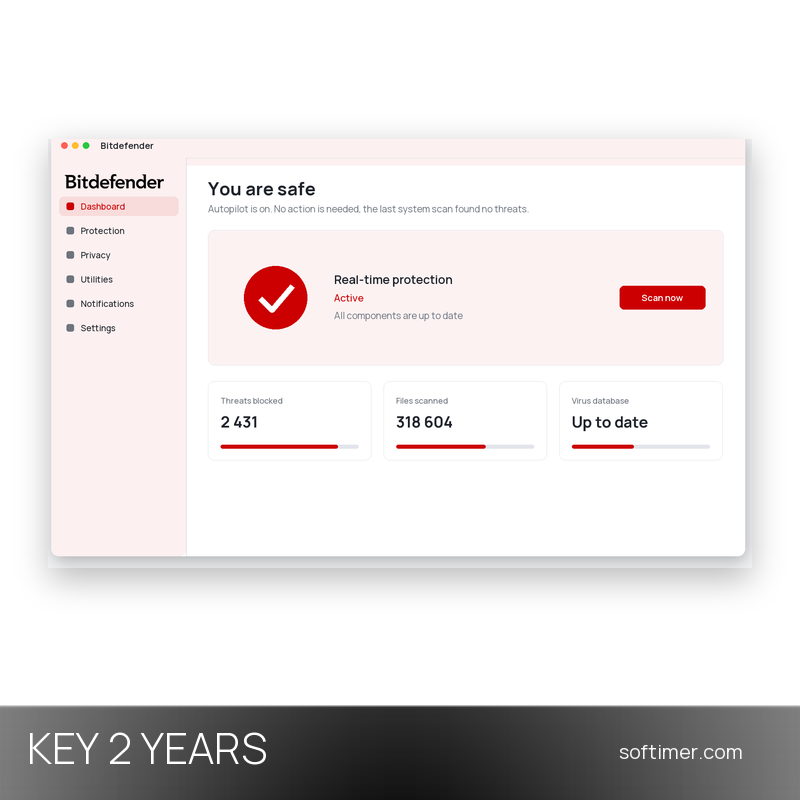 Bitdefender Antivirus Plus - 2 Years License KEY - Windows