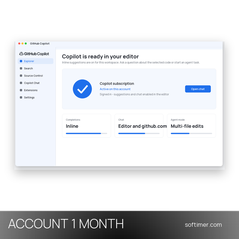 GitHub Copilot Max - 1 mese - ACCOUNT