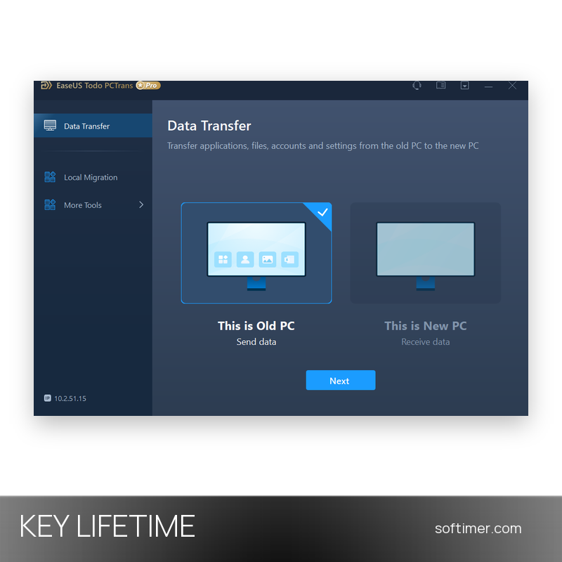 EaseUS Todo PCTrans Professional - Lifetime License KEY - Windows