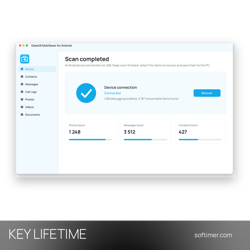 EaseUS MobiSaver for Android Pro - Lifetime License KEY - Windows