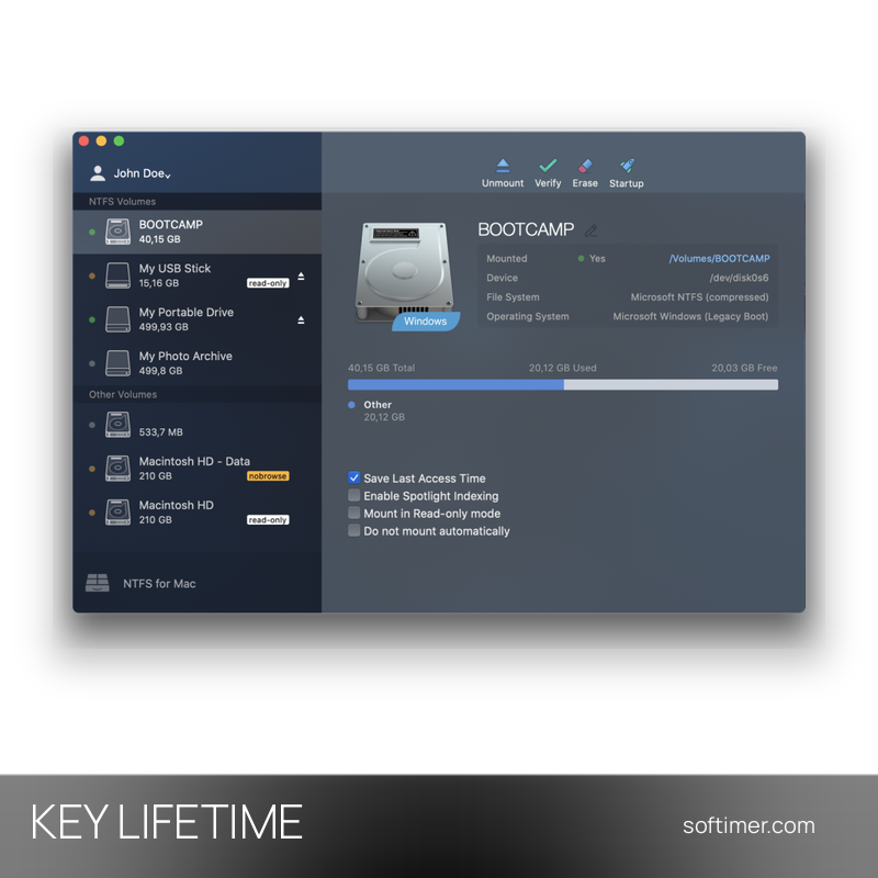 Paragon Microsoft NTFS for Mac - CLÉ de licence - À vie - Mac